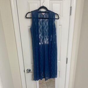 NWT - LulaRoe Joy sleeveless  Long Vest (S)